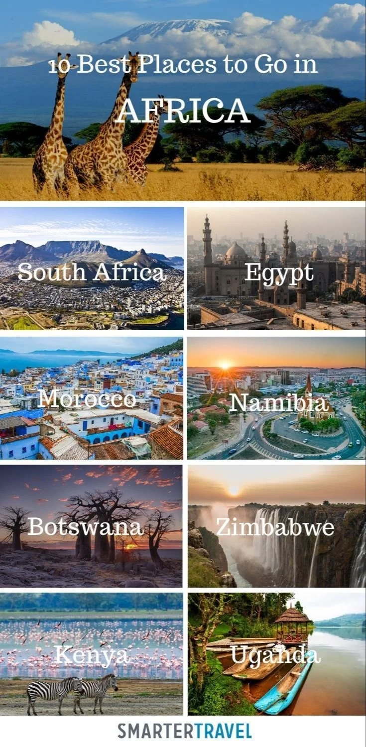 Stunning landscapes and iconic sites in the top 10 places in Africa
