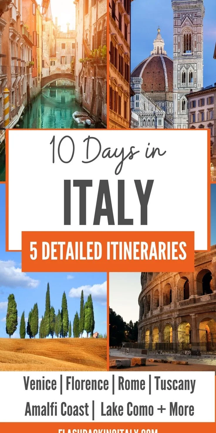10 days in Italy itinerary with dreamy travel ideas and tips