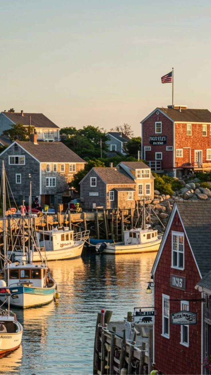 Beautiful sunset over an underrated beach town on the East Coast