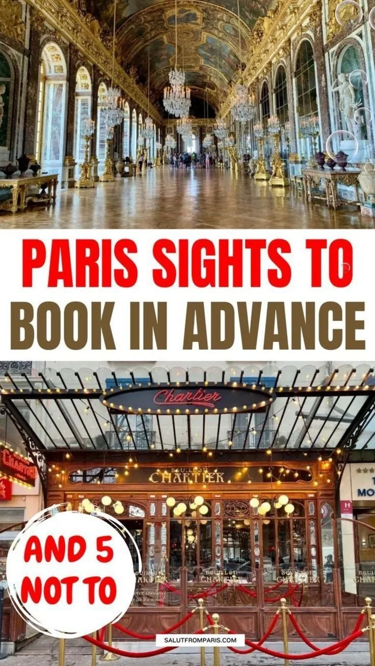 Paris itinerary planning with top sights to book in advance