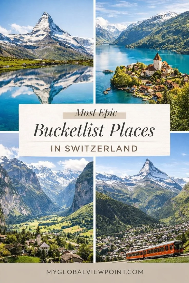 Stunning landscapes of Switzerland showcasing its scenic beauty.