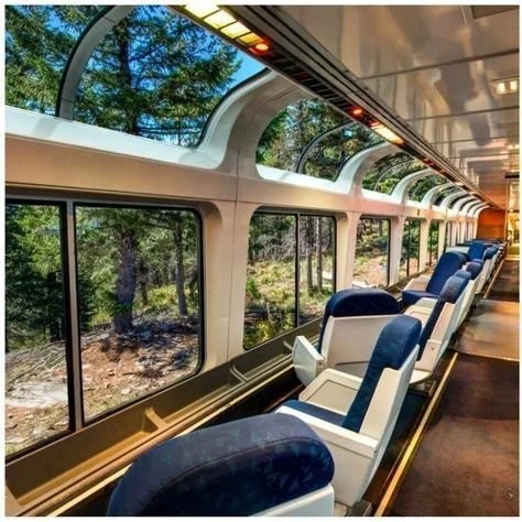 Scenic view from the most beautiful train ride in America