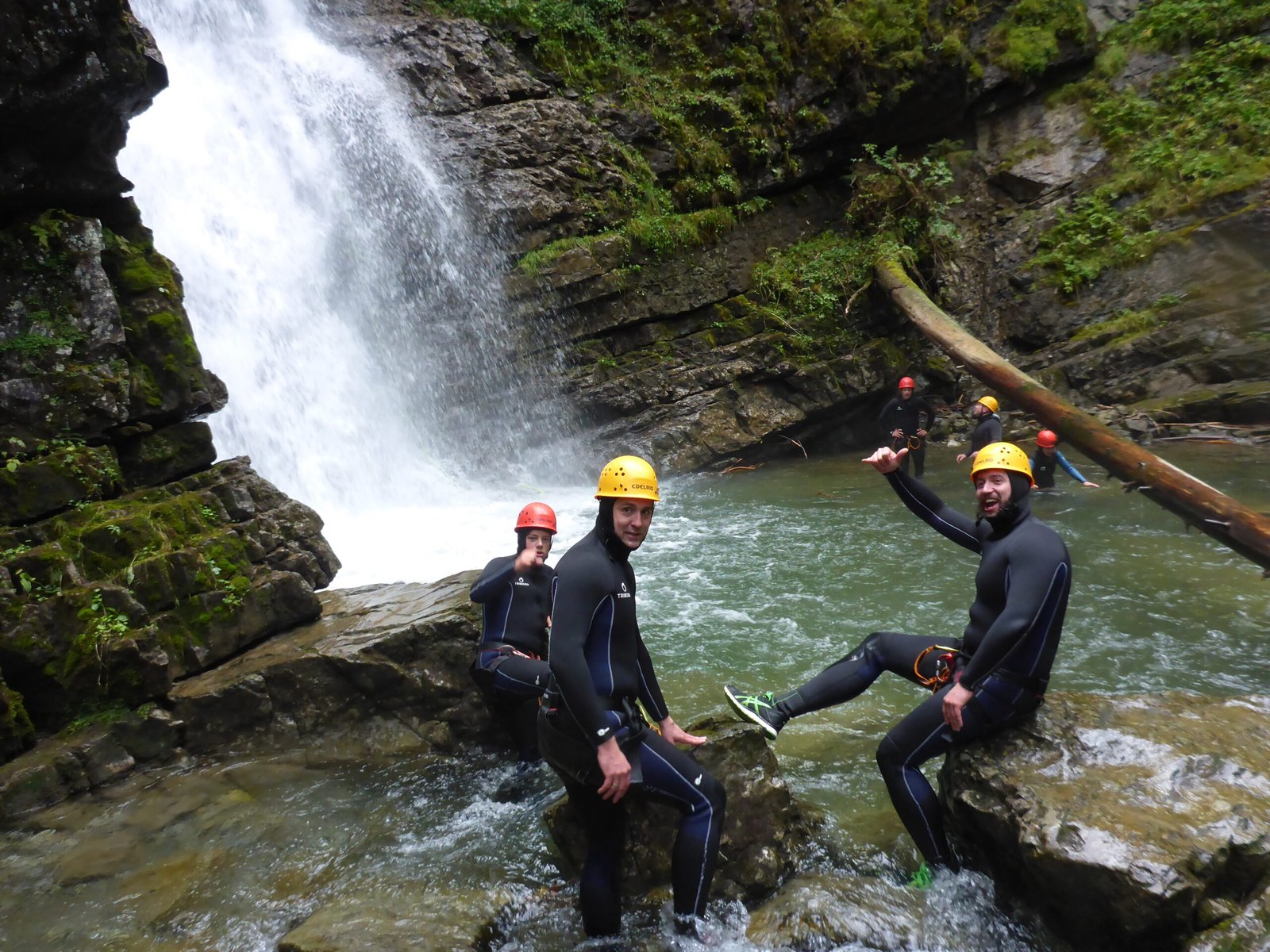 Adrenaline rush aesthetic travel 2026 with cinematic canyoning adventure in mountains