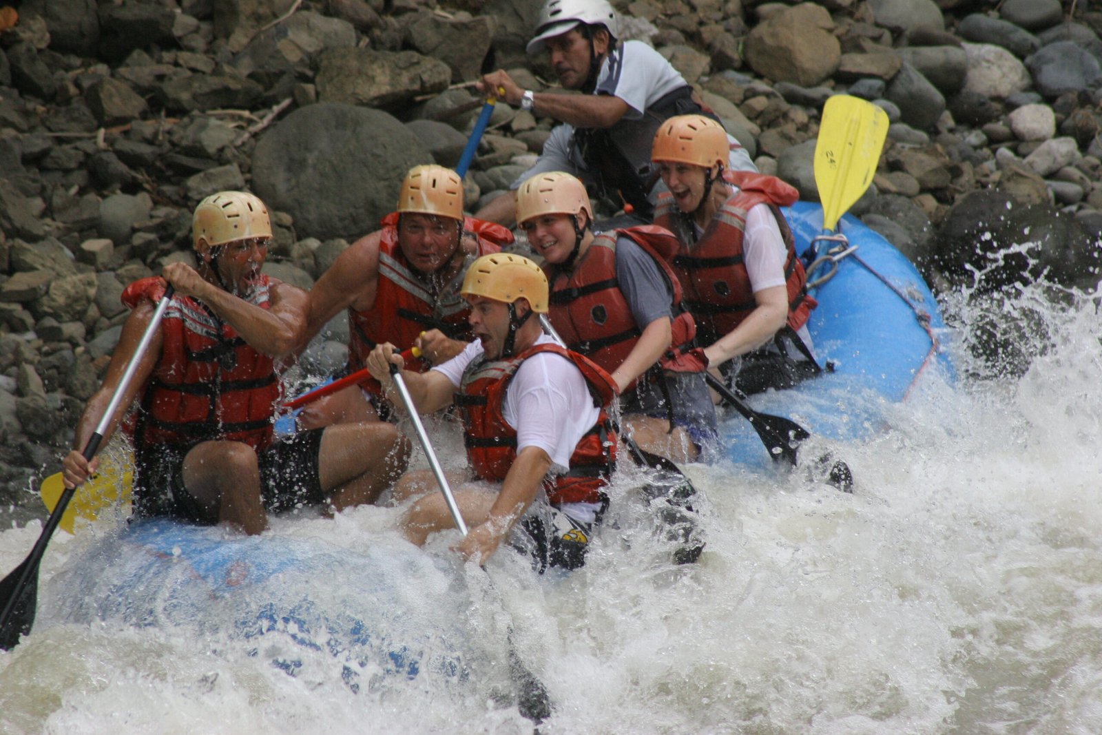 Adventure tourism 2026 darecation trip with travelers white water rafting in Costa Rica